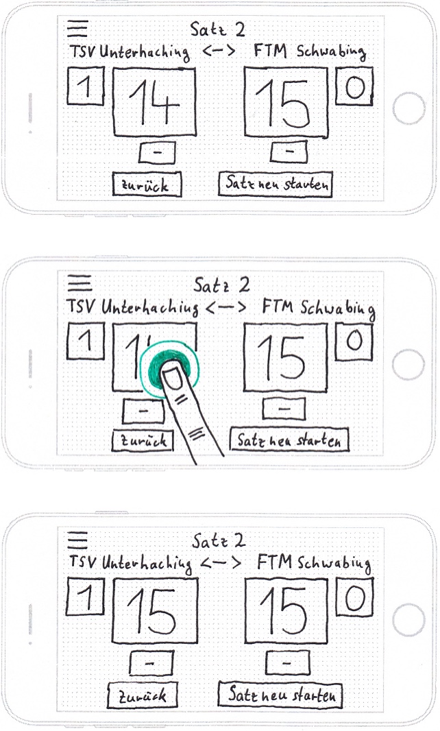 20five App Scoreboard Sketches