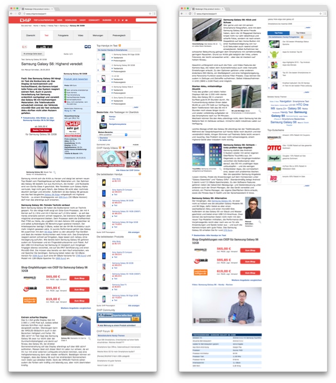 Chip product review status quo