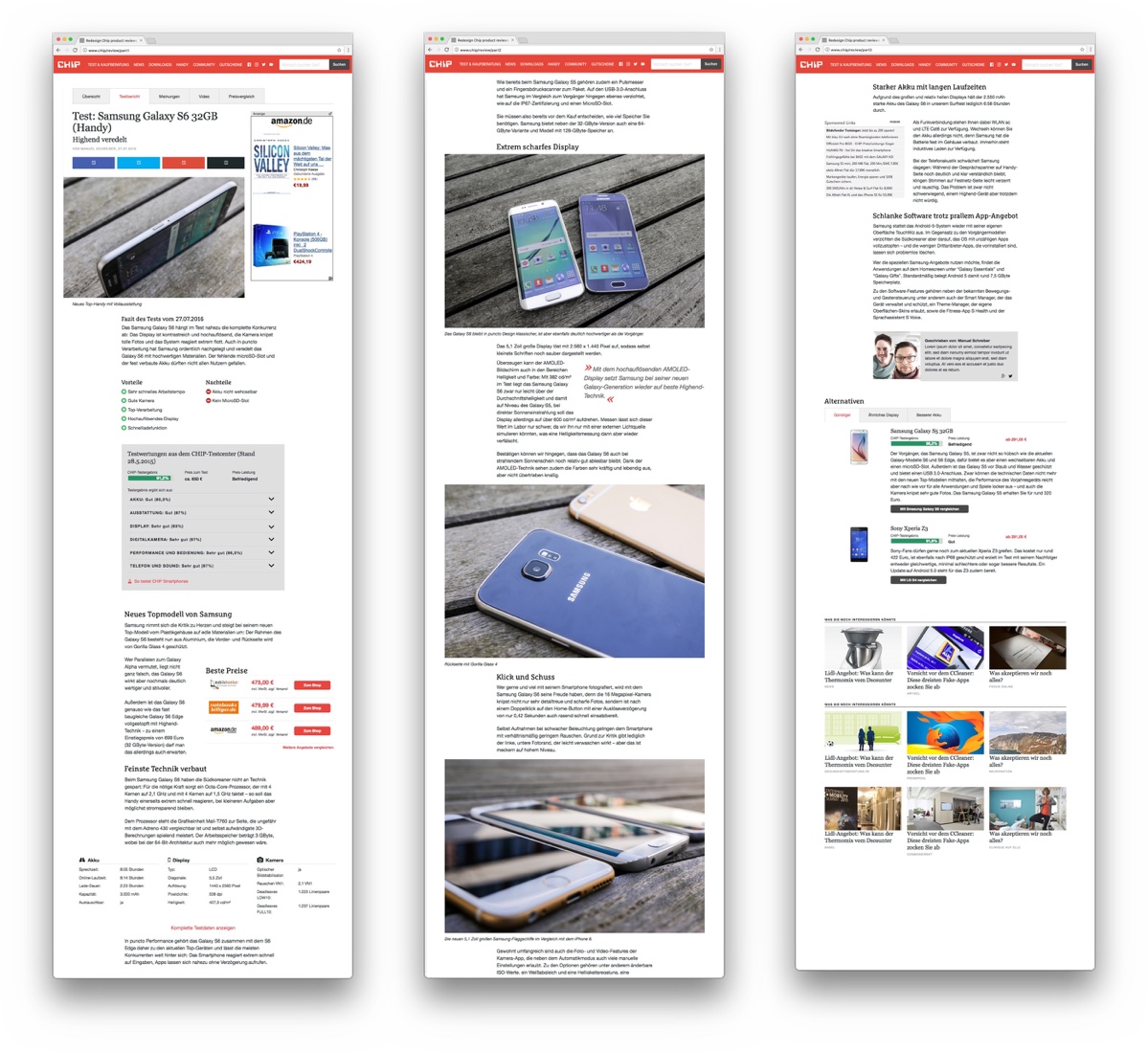 Chip product reviews html prototyp